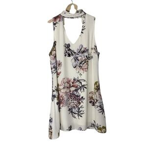 Soulmates Women's Backless Mini Floral Dress Size Large Style #LP8F0071